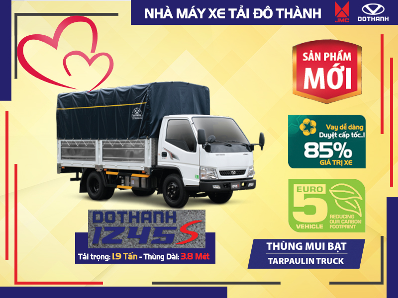 Xe Tai Do Thanh IZ45S Thung bat Xe Tải Đô Thành IZ45S Thùng Bạt - 1.9 Tấn