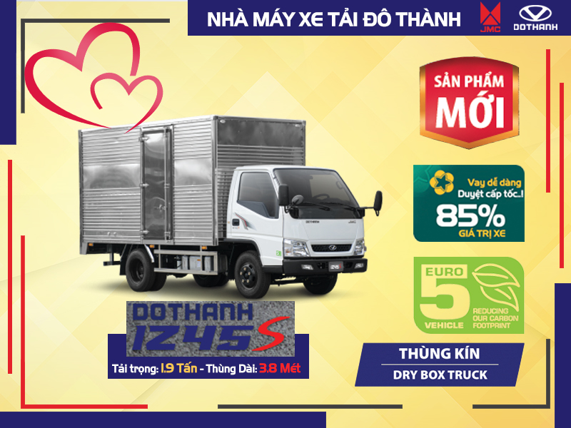 Xe Tai Do Thanh IZ45S Thung kin Xe Tải Đô Thành IZ45S Thùng Kín - 1.9 Tấn