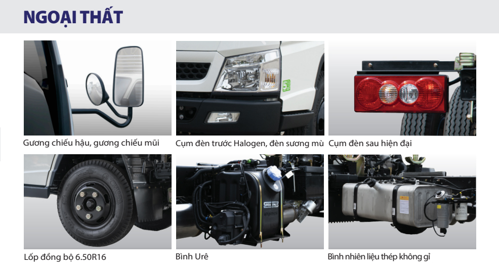 ngoai that xe tai do thanh iz50s 50m Xe Tải Đô Thành IZ50M Thùng Bạt - 2.4 Tấn