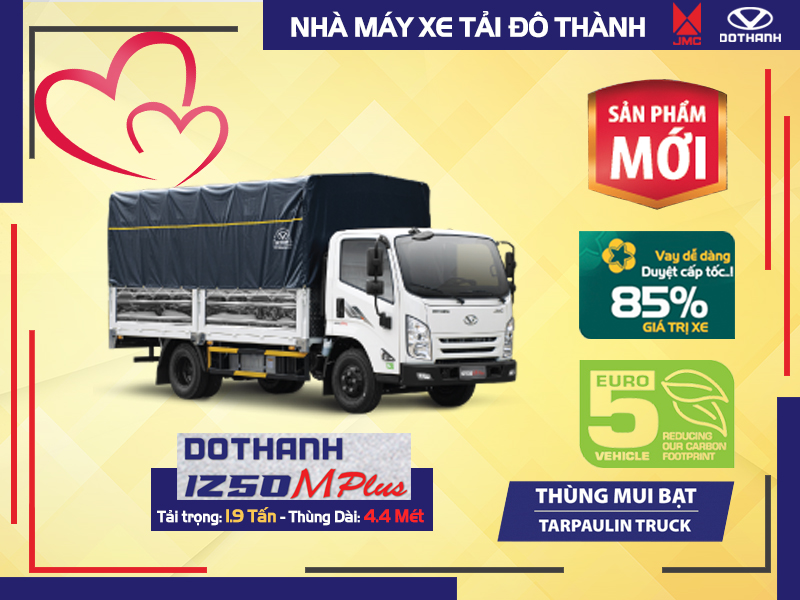 xe tai do thanh iz50m plus thung bat Xe Tải Đô Thành IZ50M Plus Thùng Bạt - 1.9 Tấn