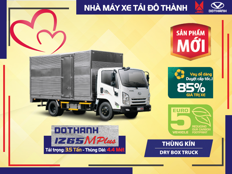 xe tai do thanh iz65m thung kins Xe Tải Đô Thành IZ65M Thùng Kín - 3.5 Tấn